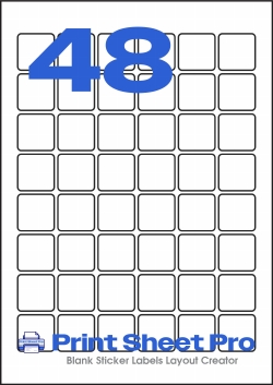 48UP 48UP_20x20_A5S048 template for aalabels