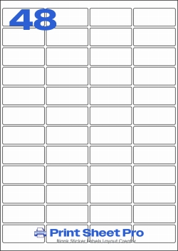 48UP 48UP_30x70_A3RA48 template for aalabels
