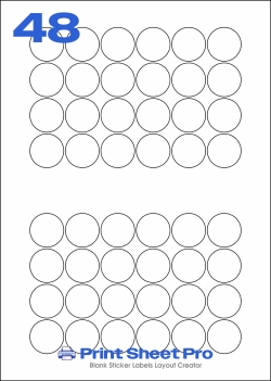 48UP 48UP_40dia_SRC048 template for aalabels