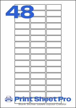 48UP 48UP_41x15.2_AAT048 template for aalabels