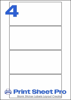 4UP 4UP_155x70_AAW004 template for aalabels