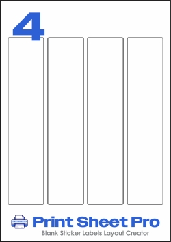 4UP 4UP_44x205_AAAY04 template for aalabels