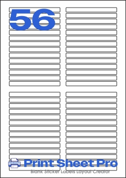 56UP 56UP_85x7.5_AATA56 template for aalabels
