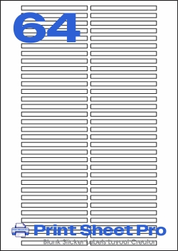64UP 64UP_78x5_AAD064 template for aalabels