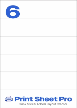 6UP 6UP_210x49.5_AAN006 template for aalabels