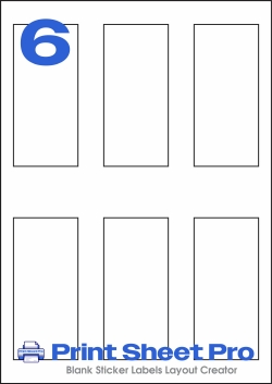 6UP 6UP_50x110_AAZ006 template for aalabels