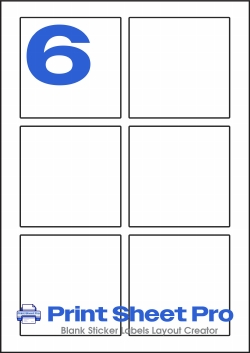 6UP 6UP_60x60_A5D006 template for aalabels