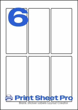 6UP 6UP_87x40_A5RN06 template for aalabels