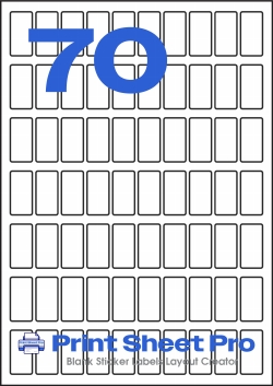 70UP 70UP_24x12_A5R070 template for aalabels
