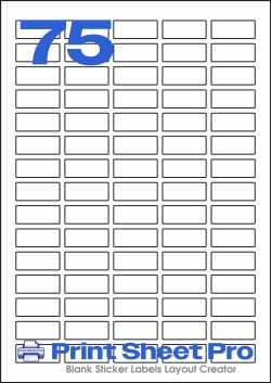 75UP 75UP_34x14_AAR075 template for aalabels