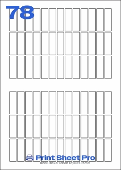 78UP 78UP_60x18_SRD078 template for aalabels