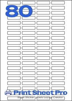 80UP 80UP_38x9_AAR080 template for aalabels