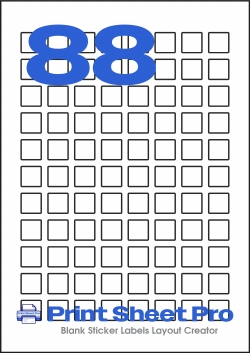 88UP 88UP_12x12_A5S088 template for aalabels