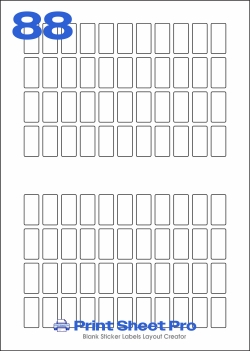 88UP 88UP_39x19_SRR088 template for aalabels