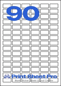 90UP 90UP_10x20_A5RA90 template for aalabels