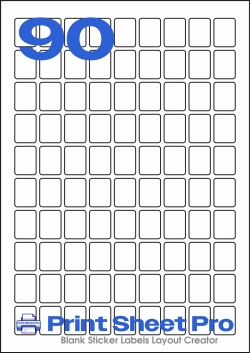 90UP 90UP_18x24_AAM090 template for aalabels