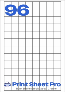 96UP 96UP_23x24_AAE096 template for aalabels
