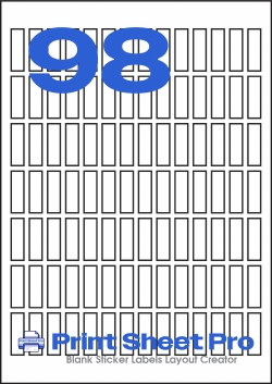 98UP 98UP_23x7_A5R098 template for aalabels