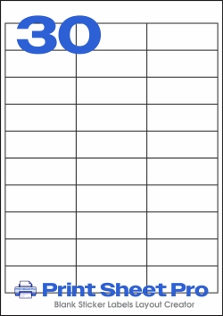 30UP 30UP_67x25.4_10387 template for APLI