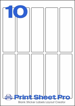 10UP 10UP_125x35-R_Rectangle template for Avery Zweckform