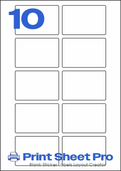 10UP 10UP_76x51-R_Rectangle template for Avery Zweckform