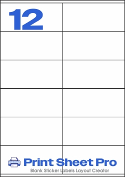 12UP 12UP_105x48-R_Rectangle template for Avery Zweckform