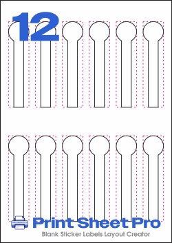 12UP 12UP_25x105.12-LID_Freshness_Seal template for Avery Zweckform