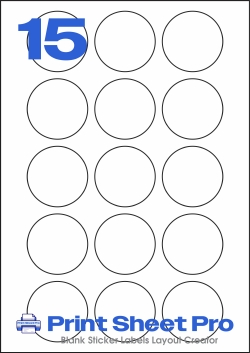 15UP 15UP_51-RND_Round template for Avery Zweckform