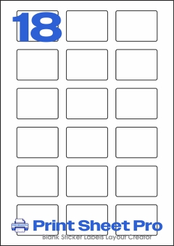 18UP 18UP_50x37-R_Rectangle template for Avery Zweckform