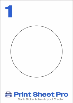 1UP 1UP_150-RND_Round template for Avery Zweckform