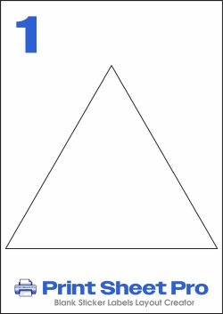 1UP 1UP_200-TRI_Triangle template for Avery Zweckform