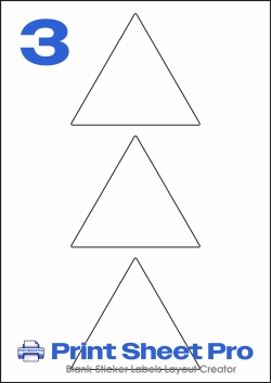 3UP 3UP_100-TRI_Triangle template for Avery Zweckform