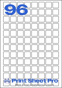 96UP 96UP_20x20-S_Square template for Avery Zweckform