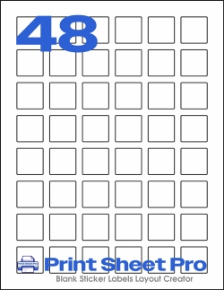 48UP 94103 template for Avery US
