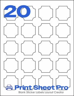 20UP 94110 template for Avery US