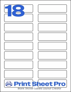 18UP 94218 template for Avery US