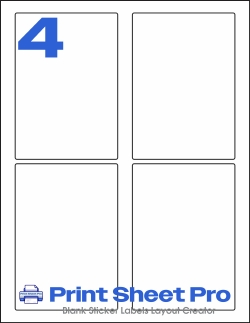 4UP 94256 template for Avery US