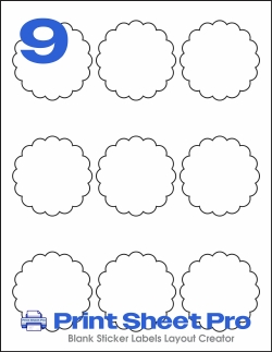 9UP 94516 template for Avery US