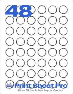 48UP 94606 template for Avery US