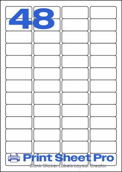 48UP 48UP_45.7x21.2_CL4845 template for Cloud Labels