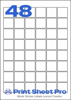 48UP 48UP_30x30_EL4830SQ template for evo labels