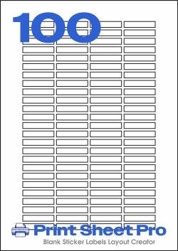100UP 100UP_37x7_FR100 template for flexilabels