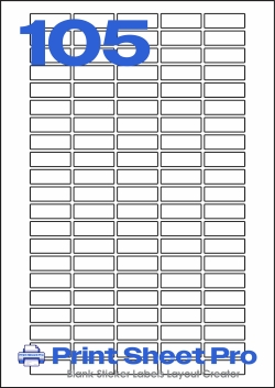 105UP 105UP_31x11_FR105 template for flexilabels