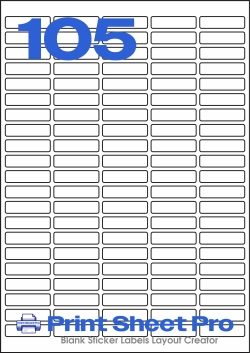 105UP 105UP_38x10_FS105 template for flexilabels