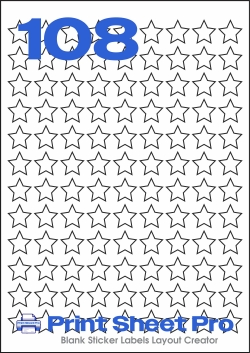 108UP 108UP_19.05x19.05_FSTR108 template for flexilabels