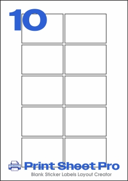 10UP 10UP_68x48_FRJ10 template for flexilabels