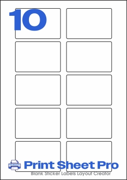 10UP 10UP_75x50_FE10 template for flexilabels