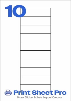 10UP 10UP_90x25_FJ10 template for flexilabels