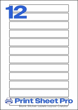 12UP 12UP_160x20_FL12 template for flexilabels