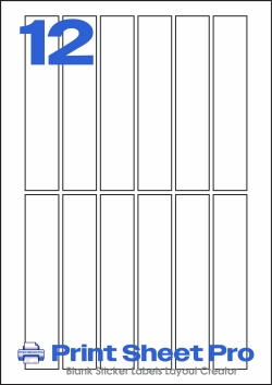 12UP 12UP_26x135_FJ12 template for flexilabels